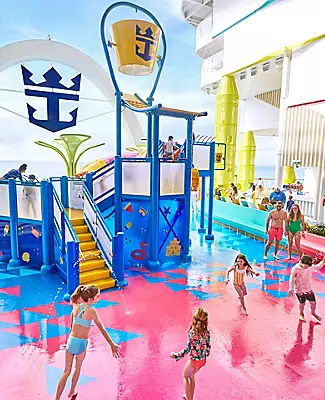 icon of the seas surfside splashaway kids splashing